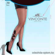 k4-8085 Vinconte Колготки женские с узором, 3M-5XL, 30 ден, 1 пачка (6 шт)
