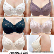b6-9015-4 Бюстгальтер без поролона с кружевной вставкой, 1 пачка (6 шт)