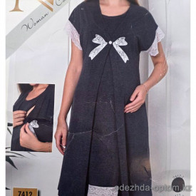b4-7412 Nicoletta Сорочка для беременных и кормящих мам, S-XL, 1 пачка (4 шт)