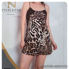 b4-81441 Nicoletta Сорочка женская на бретельках, S-XL, 1 пачка (4 шт)