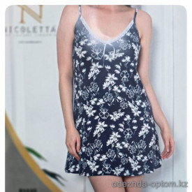 b4-81446 Nicoletta Сорочка женская на бретельках, S-XL, 1 пачка (4 шт)