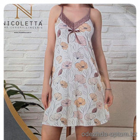 b4-81456 Nicoletta Сорочка женская на бретельках, S-XL, 1 пачка (4 шт)