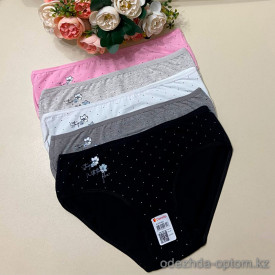 d7-3181B45 Donella Трусики женские в горошек, большие размеры, 1 пачка (10 шт)