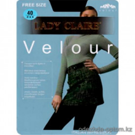 k1-5231 Lady Claire Матовые эластичные колготки с микрофиброй, free size, 40 ден, 1 пачка (6 шт)