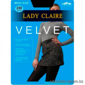 k1-6241 Lady Claire Матовые эластичные колготки с микрофиброй, Maxi Saze, 240 ден, 1 пачка (6 шт)