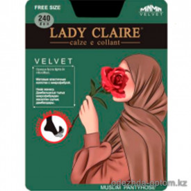 k1-6341 Lady Claire Матовые эластичные колготки из микрофибры для омовения, Free Size, 240 ден, 1 пачка (6 шт)