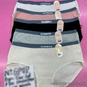 b6-6272-1 Трусики женские в рубчик, стандарт (40-44), 1 пачка (12 шт)