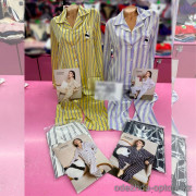b6-23002 Комплект пижамы двойка: рубашка и штаны, шелк, 1 шт