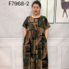w7-F7968-2 Платье женское с орнаментом, большие размеры, 1 шт