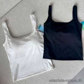 b15-8800 Майка женская однотонная, M-XL, 1 пачка (2 шт) b15-8800 Майка женская однотонная, M-XL, 1 пачка (2 шт)