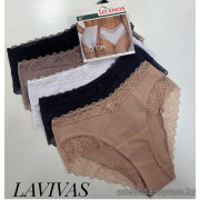 b4-10231 Lavivas Трусики женские кружевные, M-XL, 1 пачка (12 шт)