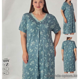 b4-12173 Cotpark Платье женское домашние, большие размеры, 6XL-8XL, 1 пачка (3 шт)