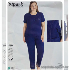 b4-14610 Cotpark Комплект женской одежды: кофта и штаны, большие размеры, 2XL-5XL, 1 пачка (4 шт)