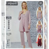 b4-16163 Cotpark Комплект женской одежды 3в1: халат, майка и штаны, M-2XL, 1 пачка (4 шт)