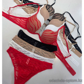 b4-8137-1 Комплект кружевного нижнего белья: бюстгальтер на тонком поролоне и стринги, 1 пачка (3 шт) b4-8137-1 Комплект кружевного нижнего белья: бюстгальтер на тонком поролоне и стринги, 1 пачка (3 шт)