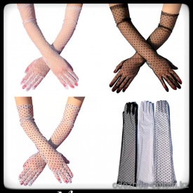 b5-1133-1 Перчатки женские кружевные, 1 шт