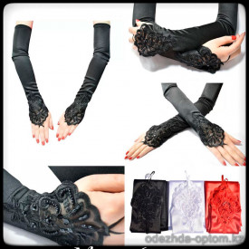 b5-1263-1 Перчатки женские кружевные, 1 шт