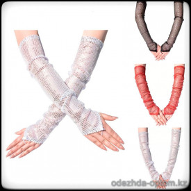b5-1290 Перчатки женские длинные с пайетками, 1 шт