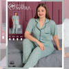 e1-5063-1 MISS MAVERA Пижама женская: футболка и штаны, хлопок, большие размеры XL-4XL, 1 пачка (4 шт)