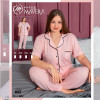 e1-6065 MISS MAVERA Пижама женская: футболка и штаны, хлопок, большие размеры XL-4XL, 1 пачка (4 шт)