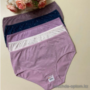 d7-258122-1 Donella Трусики женские со звездочками, великаны, 1 пачка (10 шт)