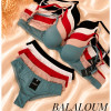 b4-A9473 Balaloum Комплект нижнего белья: бюстгальтер на тонком поролоне и стринги, 1 пачка (6 шт)
