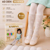 k2-8403 Karina Детские белые колготки малютки, 1-4 года, 60 ден, 1 пачка (6 шт)