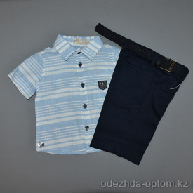 d4-9117 Domakin Комплект на мальчика: брюки, рубашка, 1-4 года, 1 пачка (4 шт)