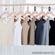 d7-465 Майка женская однотонная, стандарт (48-50), 1 пачка (5 шт)