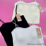 b6-021-5 Майка женская однотонная бесшовная, стандарт, 1 пачка (12 шт)