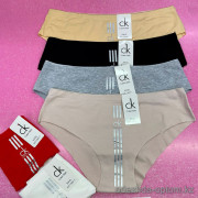 b6-7565-1 Трусики женские на средней посадке бесшовные, хлопок, XL-3XL, 1 пачка (12 шт)