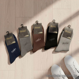 n5-0267 Носки мужские кашемир, 41-47, 1 пачка (12 пар)