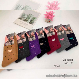 n5-ZB-708-8 Носки женские махровые, 37-41, 1 пачка (12 пар)