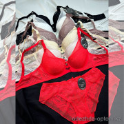 b16-88952 Комплект нижнего белья: бюстгальтер и трусики, чашка B, 1 пачка (3 шт)