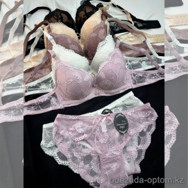 b16-9073 Комплект нижнего белья: бюстгальтер и трусики, чашка B, 1 пачка (3 шт)