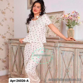 b6-26026-A Комплект женской пижамы: кофта и штаны, S-XL, 1 пачка (4 шт)