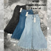 j4-7597 Юбка женская джинсовая макси, S-XL, стрейч, 1 пачка (4 шт)