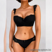 b13-21745 Комплект кружевного нижнего белья: бюстгальтер и трусики, чашка B, 1 пачка (3 шт)