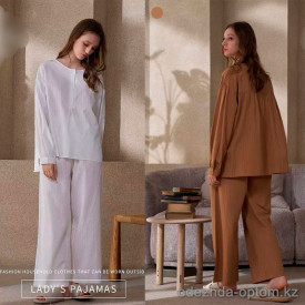 b15-3949 Комплект женской пижамы: кофта и штаны, M-XL, 1 пачка (3 шт) b15-3949 Комплект женской пижамы: кофта и штаны, M-XL, 1 пачка (3 шт)