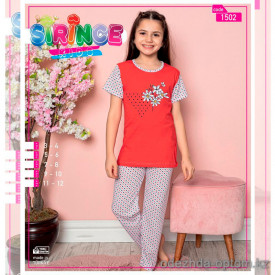 e1-1502 Sirince kids Комплект детской домашней одежды на девочку, 3-12 лет, cotton, 1 пачка (5 шт)