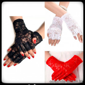 b5-1102-1 Перчатки женские кружевные, 1 шт