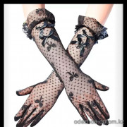 b5-1161-1-1 Перчатки женские кружевные, 1 шт