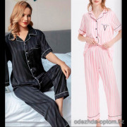 b5-1595 Пижама женская двойка: рубашка и штаны, M-2XL, 1 пачка (4 шт)