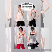 b6-2618-1 Комплект женской пижамы: майка и шорты, стандарт, 1 пачка (6 шт)