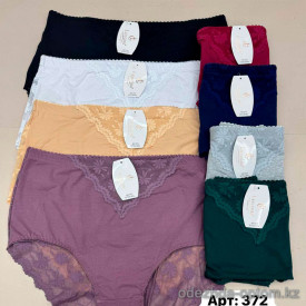 b6-372-2 Трусики женские однотонные, великаны, 6XL-8XL, 1 пачка (12 шт)