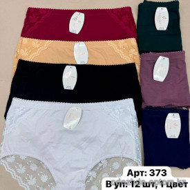 b6-373 Трусики женские однотонные, великаны, 6XL-8XL, 1 пачка (12 шт)