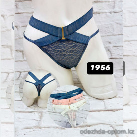 b5-1956 Трусики женские гипюровые, M-XL, 1 пачка (6 шт)