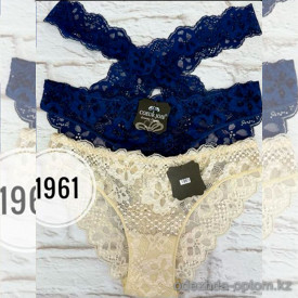 b5-1961 Coeur Joie Трусики женские кружевные слипы, M-XL, 1 пачка (6 шт)