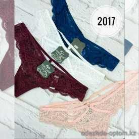 b5-2017 Coeur Joie Трусики женские кружевные стринги, S-L, 1 пачка (6 шт)