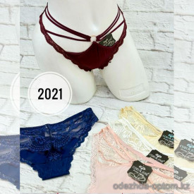 b5-2021 COEUR JOIE Трусики женские кружевные стринги, S-L, 1 пачка (6 шт)